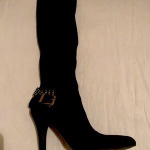 BCBG FAUX SUEDE BOOTS